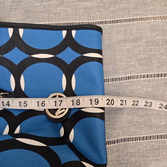 Michael by Michael Kors Jet Set Travel Deco Leather Bag Blue - Picture 11 of 11